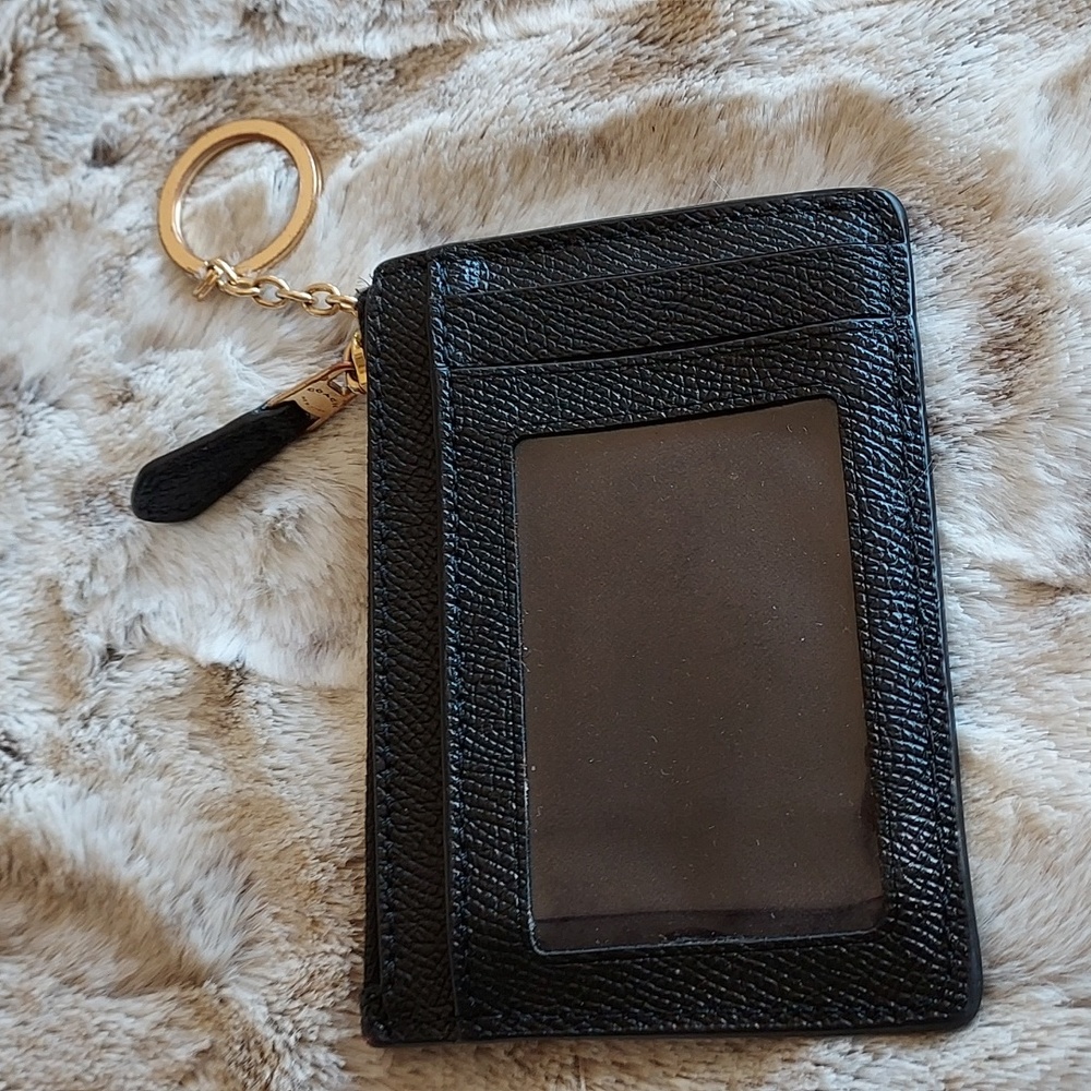 Coach leather ID/Card Keychain Holder - Picture 3 of 8